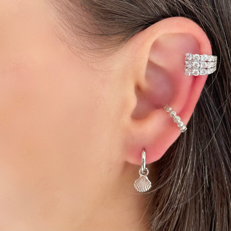 Mirage Ear Cuff in Silver