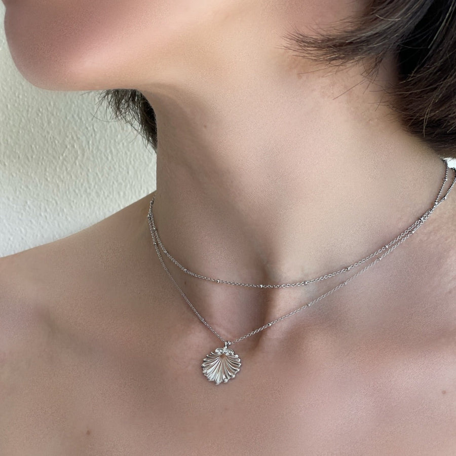 Keepsake Necklace in Rhodium & Silver SAMPLE SALE